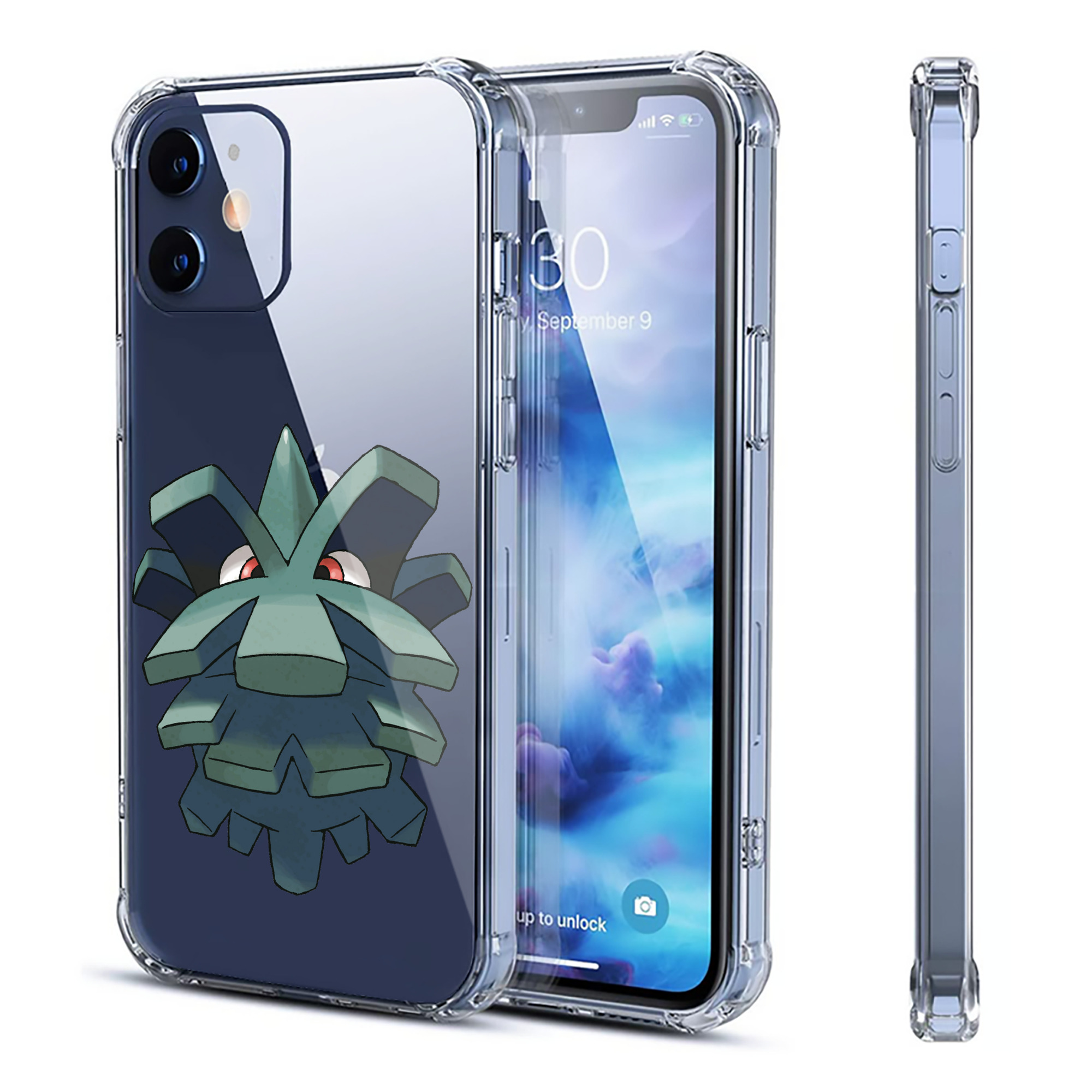 （画像用） ポケットモンスター Pokémon 【iPhone 12シリーズ対応】透明スマホケース（クリアソフトケース）